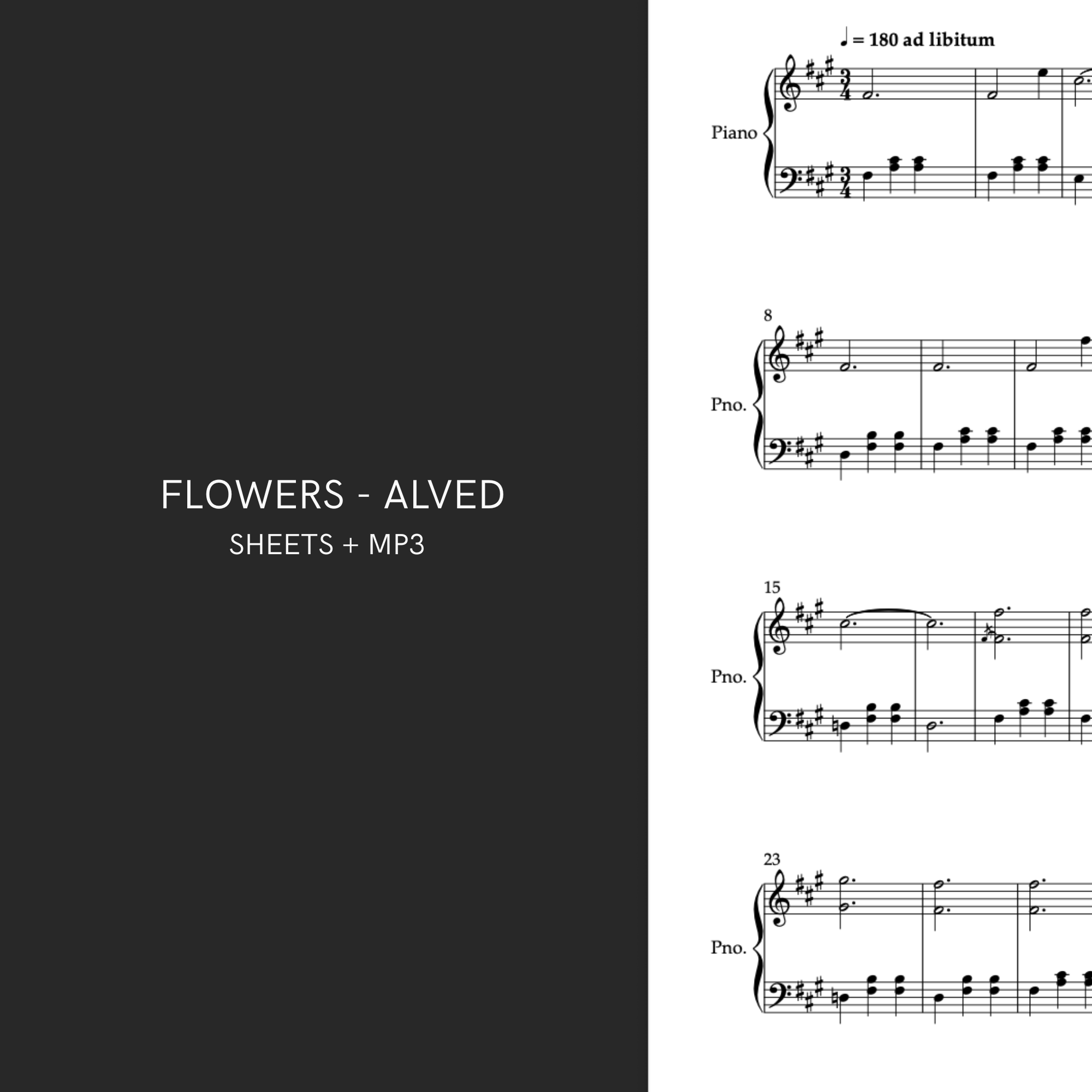 FLOWERS - ALVED (SHEETS)
